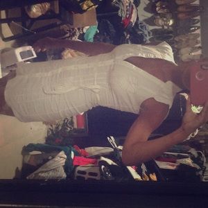 Tight button down front dress w/4 lil pockets